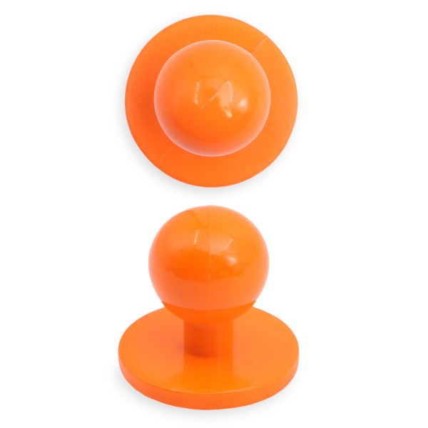 Пуговицы Пукли для поварских курток 12 шт, 10мм (d основания=18мм, h=16мм) (оранжевый)