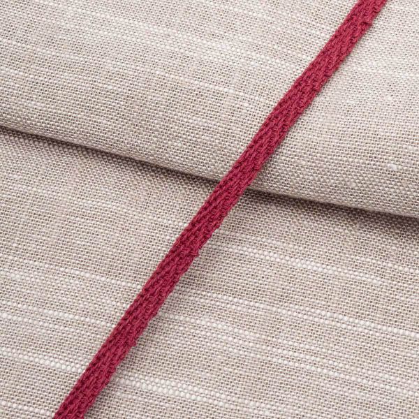 Тесьма (лента) киперная (100 х/б) 5 мм / 25 метров, рис. 9790, 1.4 г/м, бордо, С3865Г17/1