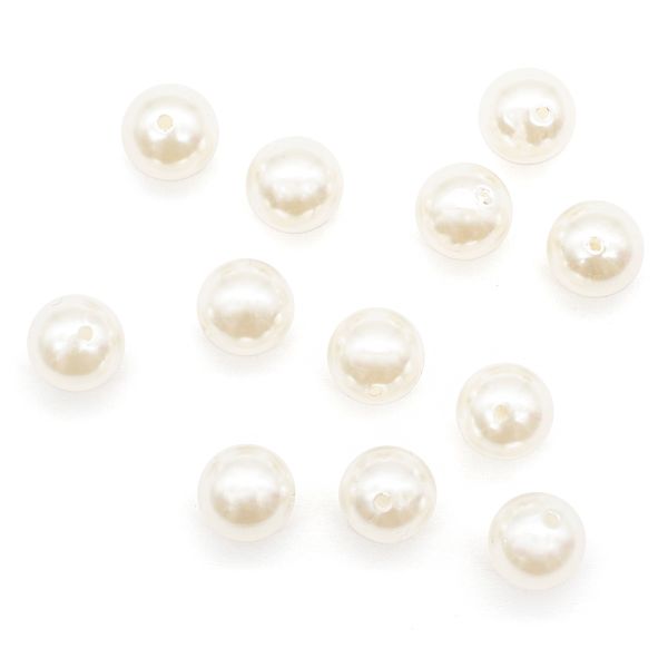 Бусины пластик (жемчуг) ⌀16 мм, 25 г, Astra&Craft, 001 NL белый