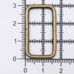 Рамка прямоугольная металл 26 мм /30х17 мм, ⌀2 мм/, латунь, 50 шт, 2AR043