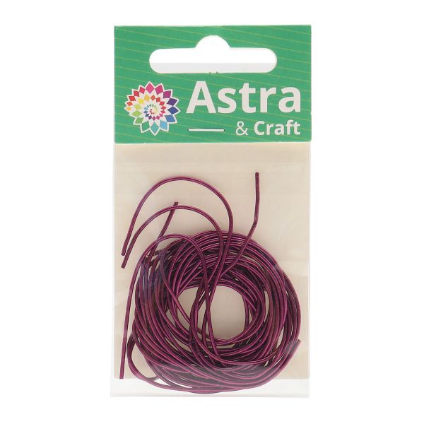 Канитель гладкая глянцевая Фиолетовый 1 мм 5 гр. ± 0,1 гр., КА016НН1