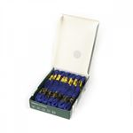 Мулине ПНК им.Кирова цв.2410 синий, 24 мотка по 8 метров