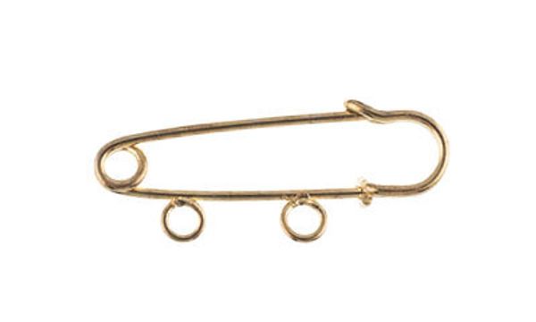 Булавки для подвесок 35 мм, №01 золото, Zlatka PO-035