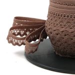 Резинка бельевая (ажурная) 13.5 мм / 50 метров, шиншилла, 0313/81