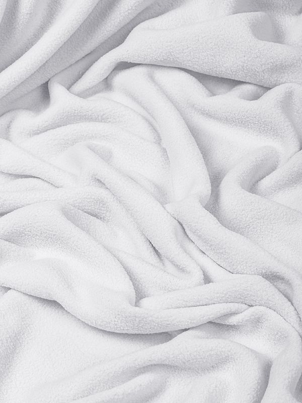 Флис 2-сторонний 190 г/м², 150 см / 2 метра, TBY-0059-101.2, цв.F101 белый