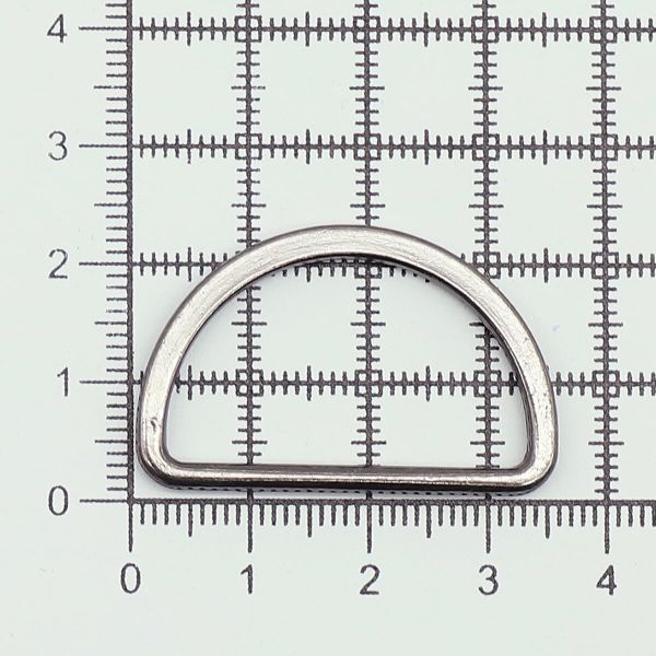 Полукольцо литое металл внутр. 30 мм (внешн. 35х22.5 мм), 50 шт, цв.черный никель, 819-038