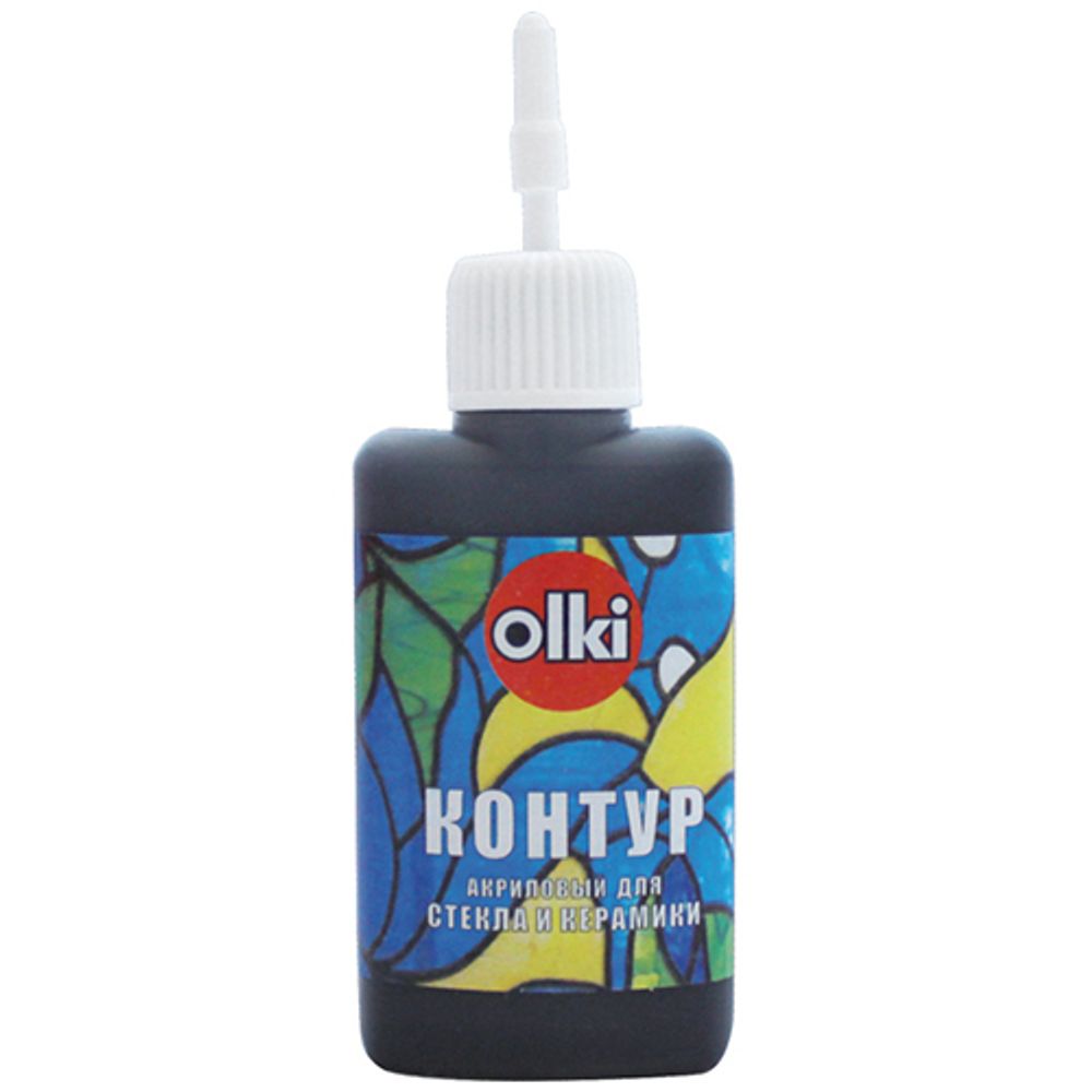 Контур акриловый для стекла и керамики (7341 черный)