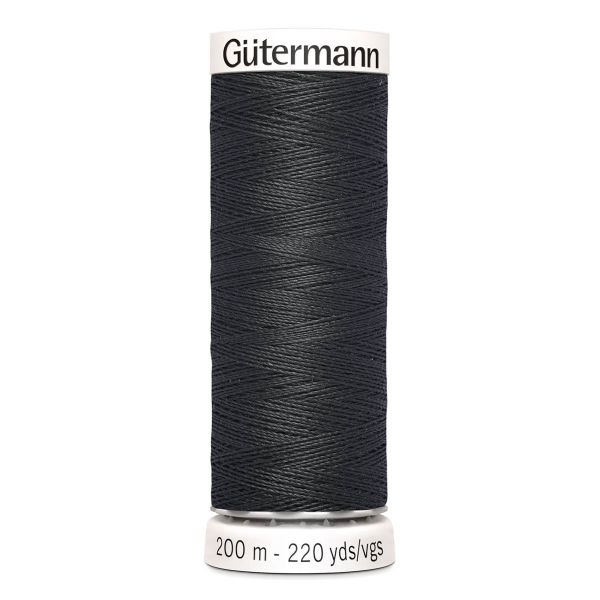 Нитки универсальные Gutermann Sew-all, 200м, 190 черно-серый, 5 катушек
