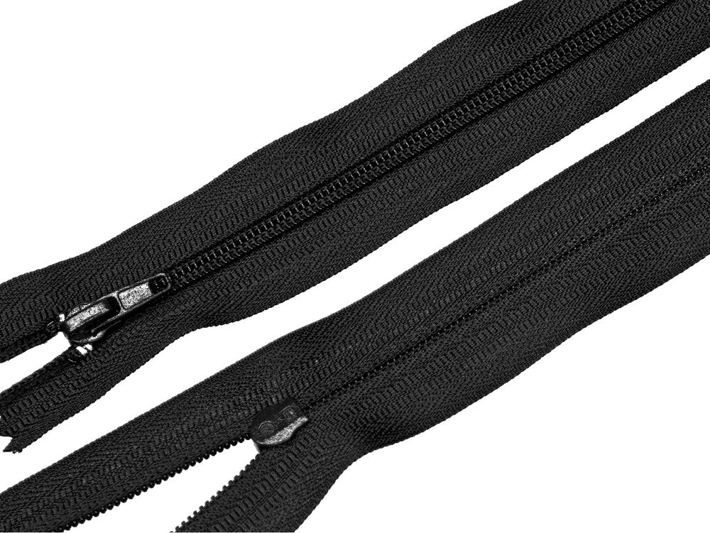 Молния спираль (витая) (цв.SBS) брючная Т4 (4 мм) 1 зам., н/раз., 16 см, автомат, S-580 черный, 100 шт