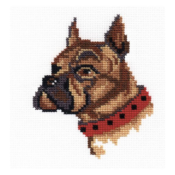 Набор для вышивания нитками РС Студия, Боксер 13х15 см