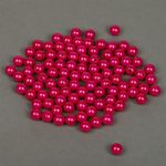 Бусины пластик (перламутр) ⌀10 мм, цв.014 малина, уп.500г (960 шт), Magic4Hobby