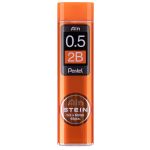 Грифели для карандашей автоматических Pentel Ain Stein 0.5 мм, 40 шт, в тубе, C275-2B 2B