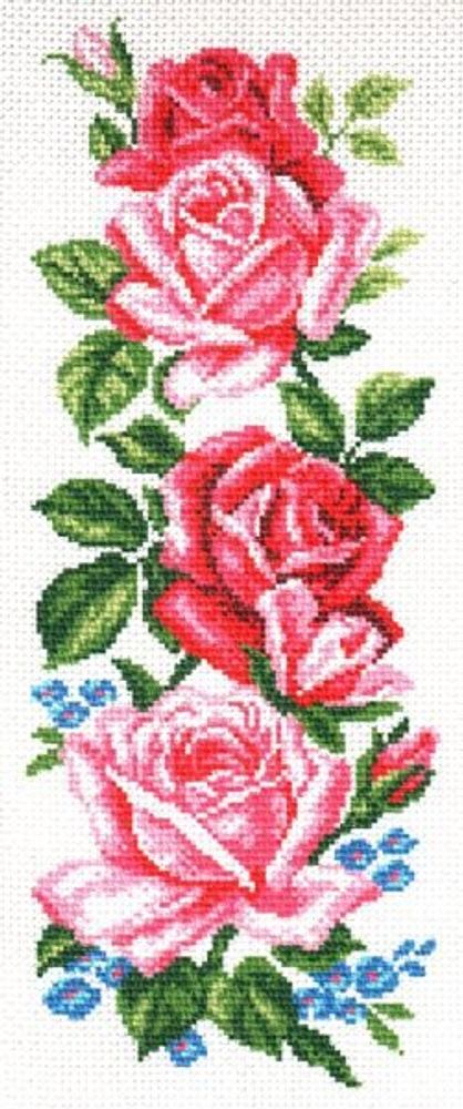 Рисунок для вышивания Матренин Посад (канва), 24х47 -0776 Нежные розы