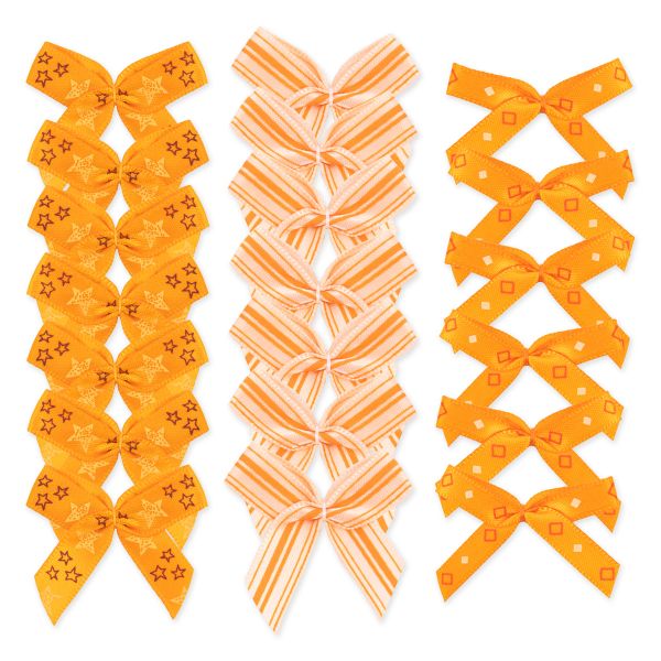 Набор текстильных бантиков, 100 шт, 306 оранжевый, Annet BDR