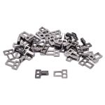 Крючки пришивные декоративные 10 мм, чер.никель, 20 шт