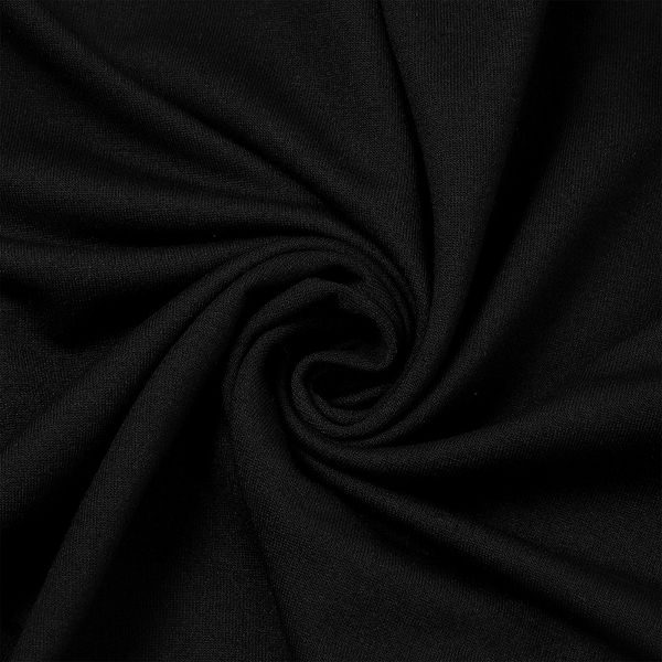 Футер 2-нитка петля поливискоза стрейч 220 г/м², 160 см / 3 метра, ФУТ2Х.TBY.ПЭ-ВИС.ЧЕР.3, цв.черный