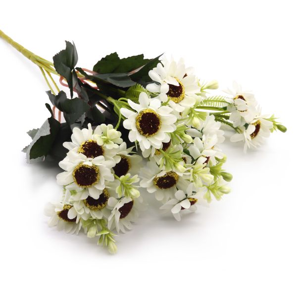 Цветы искусственные Хризантема, 36см, E Белый