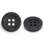 Пуговицы 4 прокола 24L (15мм), (Black (черный)), 36 шт, 615029-1