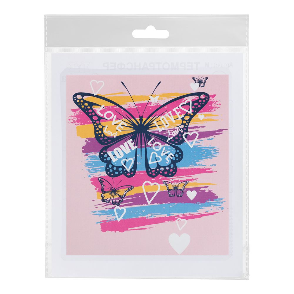 Термотрансфер, 1 шт, М-226 бабочка 17х15.4 см, Gamma M №02