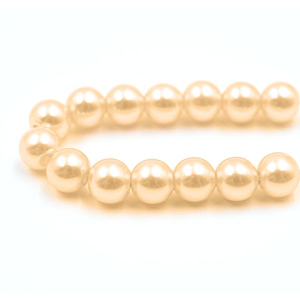 Бусины пластик (жемчуг) ⌀8 мм, 25 г, Astra&Craft, 005 NL бежевый