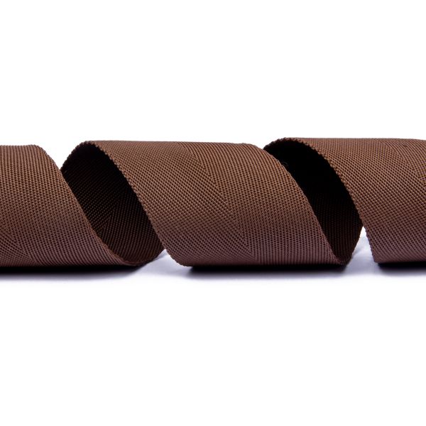 Стропа (ременная лента) 60 мм / 25 метров, толщ. 1.19 мм, [28 г/пог.м], 100% п/п, коричневый, Gamma С2693Г17
