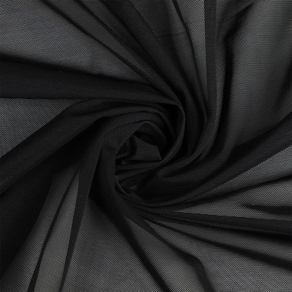 Сетка бельевая эластичная утягивающая 140 г/м², шир.160 см / 5 метров, 170 черный /OLG031.170/5/