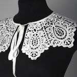 Пришивной кружевной воротник TBY.13/185 цв.белый уп.1шт, Kruzhevo