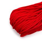 Шнур полипропилен круглый вязаный ⌀6.0 мм / 100 метров, 6-18 красный