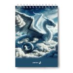 Блокнот на гребне A5 80 л., 4 шт, клетка, Ледяное очарование 01236, Светоч Б126