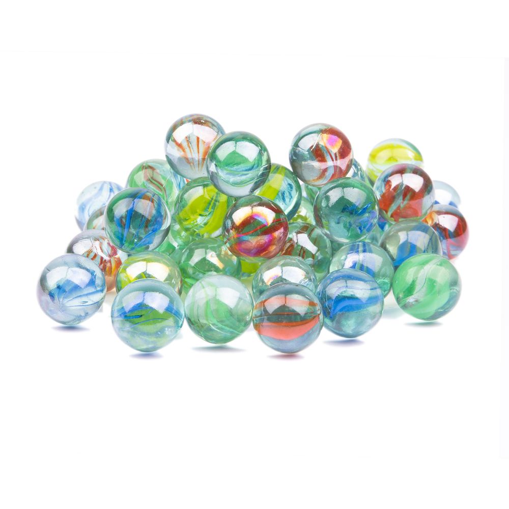 Шарики стеклянные 16 мм, 6х340 г, №01 ассорти, Blumentag GLM-07/16