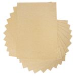 Бумага цветная глиттерная 250 г/м², А4, 21х29.7 см, 10 шт, 02-золото (gold), Vista-Artista GLIT-A4