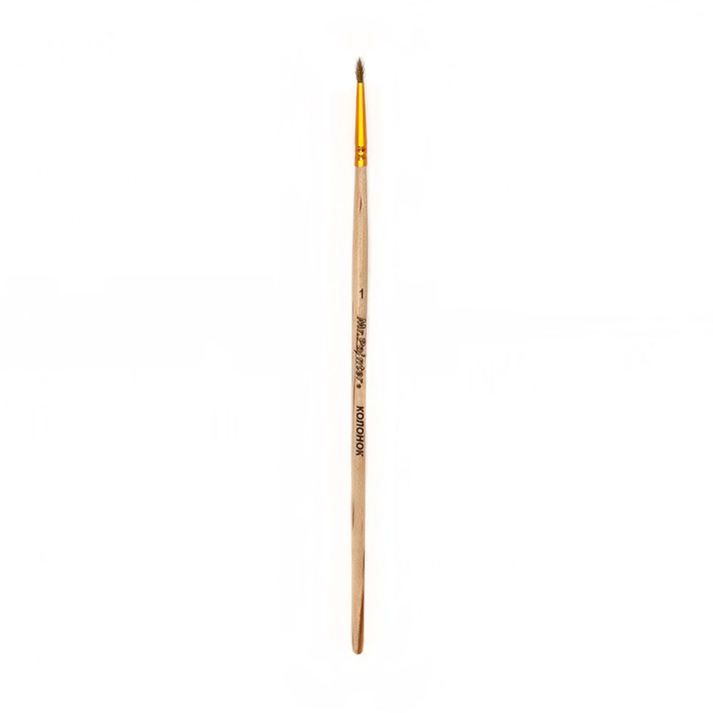 Кисть колонок круглая №01, 5 шт, короткая ручка, Mr.Painter KOR 431-01