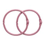 Кольца для альбомов разъемные металл 35 мм, 10 шт, темно-розовый, 5AS-105