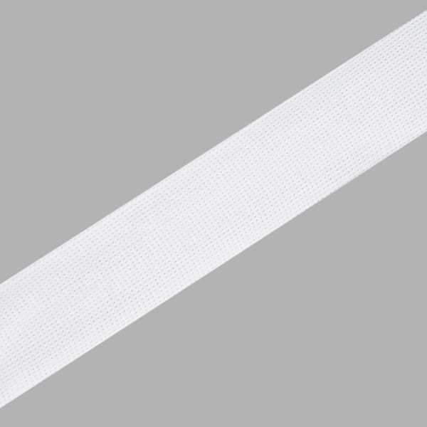 Тесьма отделочная трикотажная 30 мм / 70 метров, белый, 3AR3594