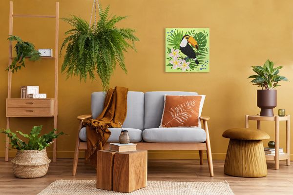 Алмазная (кристальная) мозаика Фрея ALBP-319, постер Тукан, 30х30 см