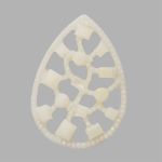 Украшение 18х25 (белый), CON2518, 5 шт