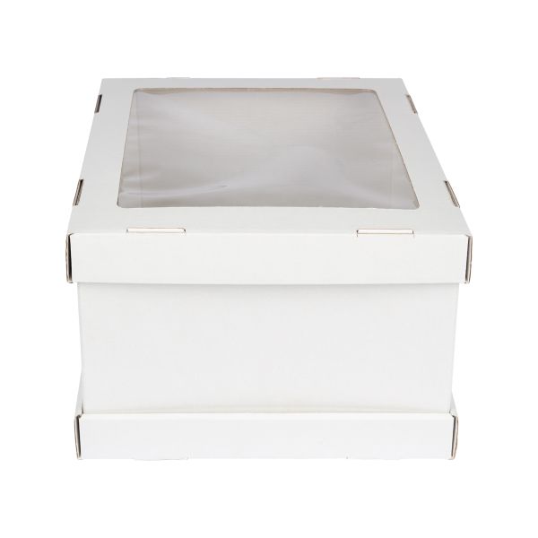 Кондитерская коробка для торта с 1 окном 28х28х20 см, S-Chief BFC-003