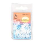 Кнопки одежные 10 мм, нейлон, прозрачные,18 шт, Pony