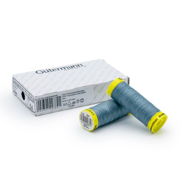 Нитки для трикотажа Gutermann Maraflex, 150м, 064 серый джинс, 5 катушек