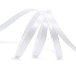 Лента атласная 1-сторонняя 6.0 мм / 22.86±1 метров, 001 белоснежный, Globus