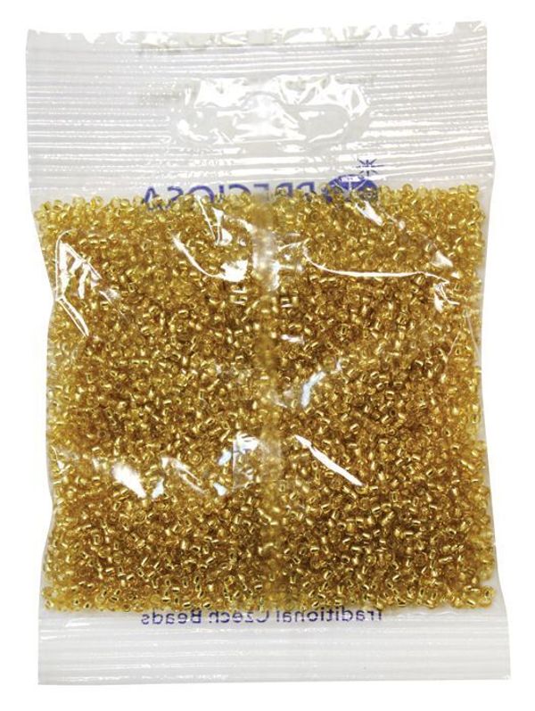 Бисер Preciosa прозрачный с сереб. центр. 10/0 (2.3 мм), 1х50г, цв. 17020, кругл. отв.