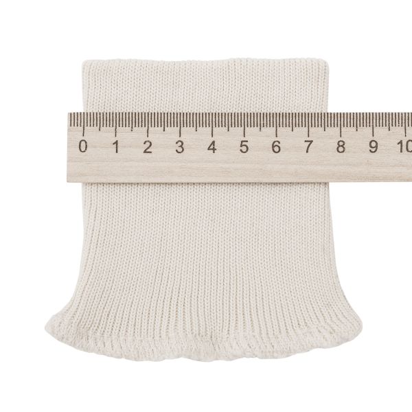 Манжеты трикотажные 8.0х9.5 см, 1 пара, средней плотности 14 кл, 1х1, средней плотности, 8015 св.бежевый