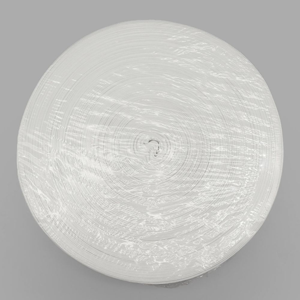 Лента (тесьма) шторная: сборка параллельная (1:2) 40 мм / 100 метров, равномерная