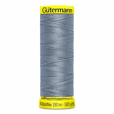 Нитки для трикотажа Gutermann Maraflex, 150м, 064 серый джинс, 5 катушек