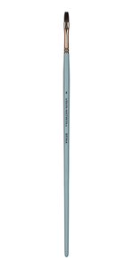 Кисть белка плоская №08, 10 шт, длинная ручка, Vista-Artista 10132-08