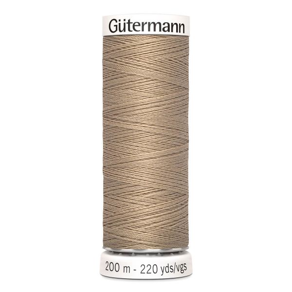 Нитки универсальные Gutermann Sew-all, 200м, 215 т.кремово-бежевый, 5 катушек
