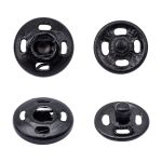 Кнопка пришивная металл ⌀8.2 мм, черный, 36 шт