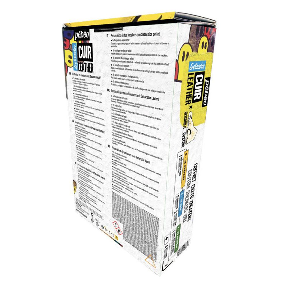 Набор красок по коже Setacolor CUSTO SNEAKERS BOX 20 мл, 295683, Pebeo, 295683