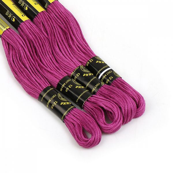Мулине ПНК им.Кирова цв.2110 фиолетовый, 24 мотка по 8 метров