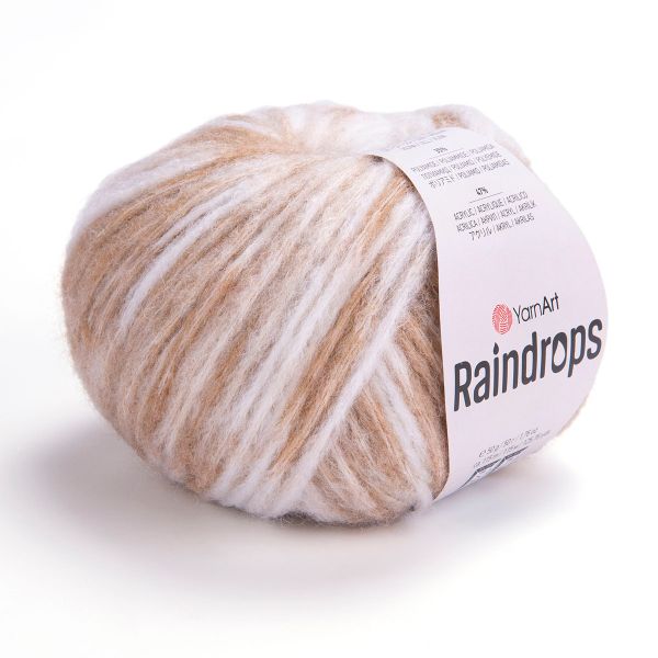 Пряжа YarnArt (ЯрнАрт) Raindrops / уп.10 мот. по 50 г, 115 м, 2902 светло-коричневый меланж